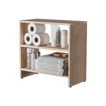 Gabinete Armário Organizador para Banheiro 50cm Carvalho Gabinete Armário Organizador para Banheiro 50cm Carvalho
