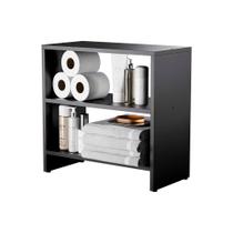 Gabinete Armário Organizador para Banheiro 50cm Preto Gabinete Armário Organizador para Banheiro 50cm Preto