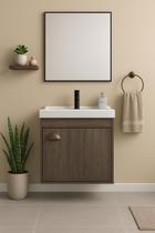 Gabinete Armário para Banheiro 40cm MDF com Cuba CREMONA