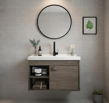 Gabinete Armário para Banheiro 60cm MDF com Cuba MONZA Gabinete Armário para Banheiro 60cm MDF com Cuba MONZA