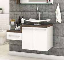 Gabinete Armário para Banheiro (Balcão C/cuba F44) Legno 830