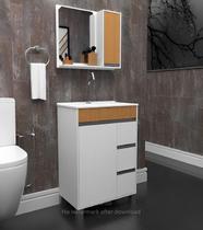 Gabinete / Armário Para Banheiro Fit Style 60 Carvalho