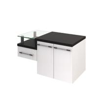 Gabinete Armario Para Banheiro Legno 830 (somente Balcao) Branco Chess C-preto ônix Gabinete Armario Para Banheiro Legno 830 (somente Balcao) Branco Chess C-preto ônix