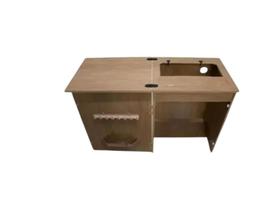 Gabinete Avelã Bancada Movel Maq. Costura Reta Pretinha 15c.