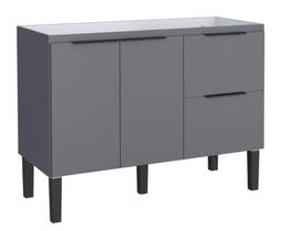 Gabinete / Balcão CIS de Cozinha em MDF / MDP para Pia de 1.20m 2 Portas + 2 Gavetas Cor Cinza