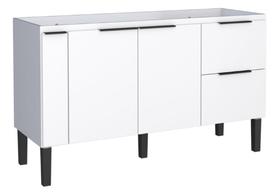 Gabinete / Balcão CIS de Cozinha em MDF / MDP para Pia de 1.50m 3 Portas + 2 Gavetas Cor Branco Gabinete / Balcão CIS de Cozinha em MDF / MDP para Pia de 1.50m 3 Portas + 2 Gavetas Cor Branco