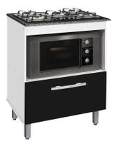 Gabinete Balcão De Cooktop 05 Bocas E P/ Forno Bur Cores Bpm