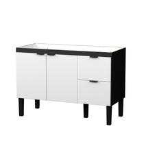 Gabinete / Balcão de Cozinha COLI MDF / MDP Para Pia de 1.20m Cor Branco / Preto