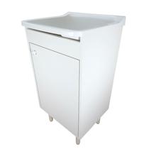 Gabinete Balcão De Lavanderia 46cm Tanque Plástico 22 Litros