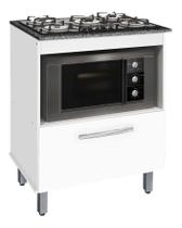 Gabinete Balcao P/ Cooktop 05 Bocas Buri + Porta Pistão Brma Gabinete Balcao P/ Cooktop 05 Bocas Buri + Porta Pistão Brma