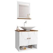 Gabinete Banheiro Deli Concava Bco Torneira Valv Click Inox Gabinete Banheiro Deli Concava Bco Torneira Valv Click Inox