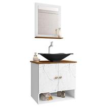 Gabinete Banheiro Deli Cuba Torino Prt Concava DL08 Val ABS