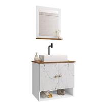 Gabinete Banheiro Deli Torino Bco Torneira Valv Click Black