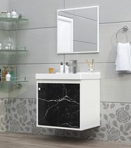 Gabinete Banheiro Em Mdf com Pia Cuba - Veneto Gabinete Banheiro Em Mdf com Pia Cuba - Veneto