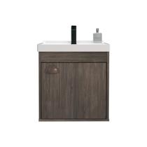 Gabinete Banheiro Em Mdf E Cuba - Cremona Marrom 40Cm Gabinete Banheiro Em Mdf E Cuba - Cremona Marrom 40Cm