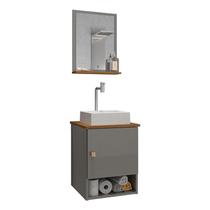 Gabinete Banheiro Lima Cuba Tulipa Bco Torn Valv Click Inox