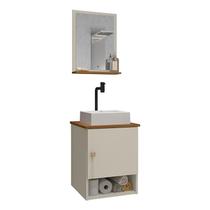 Gabinete Banheiro Lima Tulipa Bco Torneira Valv Click Black