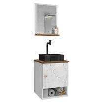 Gabinete Banheiro Lima Tulipa Pto Torneira Valv Click Black