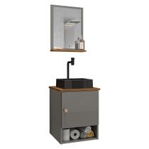 Gabinete Banheiro Lima Tulipa Pto Torneira Valv Click Black