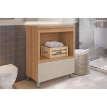 Gabinete Banheiro Marquesa c/1Gav e Nicho 80cm Greige Nesher