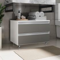 Gabinete Banheiro Rodinhas 60cm 02 Gavetas JOIA