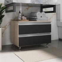 Gabinete Banheiro Rodinhas 60cm 02 Gavetas JOIA