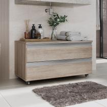 Gabinete Banheiro Rodinhas 80cm 02 Gavetas JOIA