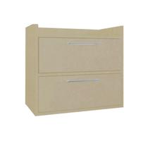 gabinete banheiro suspenso 2 portas natural Hub18
