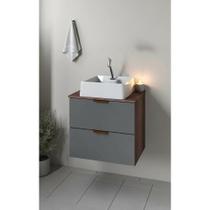 Gabinete Banheiro Suspenso 50cm com Cuba Branca Luxo Gabinete Banheiro Suspenso 50cm com Cuba Branca Luxo