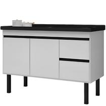 Gabinete Branco para Cozinha Color em Madeira MDF de 1,14 Metros Para Pias de 1,20 Metros - 360 - PRIMATTO
