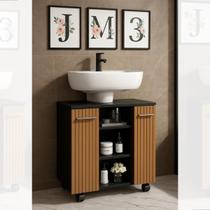 Gabinete Com Duas Portas Para Banheiro Rodízios Premium - JM3 Móveis - jm3moveis Gabinete Com Duas Portas Para Banheiro Rodízios Premium - JM3 Móveis - jm3moveis