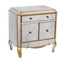 Gabinete Cômoda Luxo Espelhado Envelhacido Luiz XV