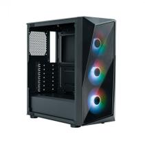 Gabinete Cooler Master CMP 520 Lateral de Vidro - 3 FANS LED ARGB- Preto - CP520-KGNN-S00