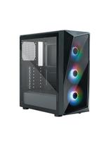 Gabinete Cooler Master Cmp 520 Lateral De Vidro - 3 Fans Led Argb- Preto - Cp520-kgnn-s00