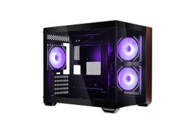Gabinete Cooler Master Elite 481 Wood Preto Vidro Panoramico 3 Fans Argb E481-khnn-s00 Gabinete Cooler Master Elite 481 Wood Preto Vidro Panoramico 3 Fans Argb E481-khnn-s00
