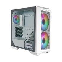 Gabinete Cooler Master Haf 500 Lateral Vidro Temperado - 2 Fans Argb 200mm Led Argb - Branco - H500-wgnn-s00