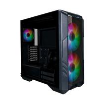 Gabinete Cooler Master Haf 500 Lateral Vidro Temperado - 2 Fans Argb 200mm Led Argb - Preto - H500-kgnn-s00