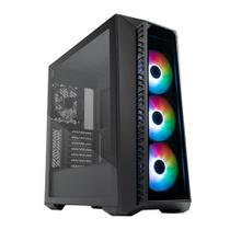 Gabinete Cooler Master Masterbox 520 - Lateral e Frontal em Vidro - 4 Coolers Inclusos - Preto