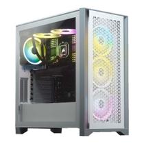 Gabinete corsair 4000d airflow lateral de vidro atx branco cc-9011201-ww