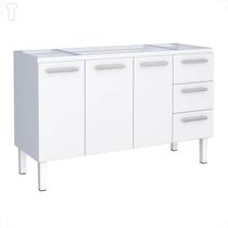 Gabinete cozimax venus flat branco com 3 gavetas 1.54 x 50 fl Gabinete cozimax venus flat branco com 3 gavetas 1.54 x 50 fl