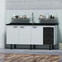 Gabinete Cozinha 3 Portas 3 Gavetas 100% Mdf Multiuso 194cm Gabinete Cozinha 3 Portas 3 Gavetas 100% Mdf Multiuso 194cm