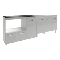 Gabinete Cozinha Armário Balcão De Pia 120 Cm Aline E Balcão Para Fogão Cooktop 4 Bocas E Forno Alana Branco Gabinete Cozinha Armário Balcão De Pia 120 Cm Aline E Balcão Para Fogão Cooktop 4 Bocas E Forno Alana Branco