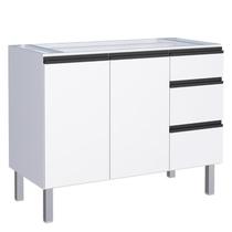 Gabinete de Aço Para Pia 120 Gaia 3G Flat Cozimax Branco Gabinete de Aço Para Pia 120 Gaia 3G Flat Cozimax Branco