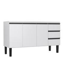 Gabinete de Aço Para Pia 150cm 3 Portas 3 Gavetas Netuno Cozimax Branco