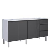 Gabinete de Aço Para Pia 180 Gaia 3G Flat Cozimax Preto Gabinete de Aço Para Pia 180 Gaia 3G Flat Cozimax Preto