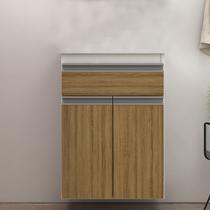 Gabinete de Banheiro 50cm sem cuba e lavatório Ref 501 Cewal - Branco/Itapuã Gabinete de Banheiro 50cm sem cuba e lavatório Ref 501 Cewal - Branco/Itapuã