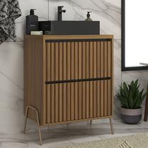 Gabinete de Banheiro 60cm com Cuba Ref 650 Cewal - Itapuã/Portoro Gabinete de Banheiro 60cm com Cuba Ref 650 Cewal - Itapuã/Portoro