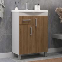 Gabinete de Banheiro 60cm com Lavatório Ref 561 Cewal - Branco/Itapuã Gabinete de Banheiro 60cm com Lavatório Ref 561 Cewal - Branco/Itapuã