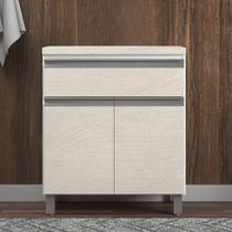 Gabinete de Banheiro 65cm sem Cuba Ref 502 Branco/Arenito Gabinete de Banheiro 65cm sem Cuba Ref 502 Branco/Arenito