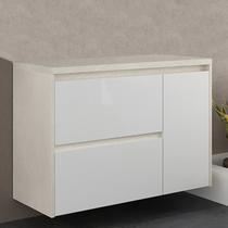 Gabinete de Banheiro 90cm sem Cuba Ref 920 Cewal - Arenito/Branco Gabinete de Banheiro 90cm sem Cuba Ref 920 Cewal - Arenito/Branco